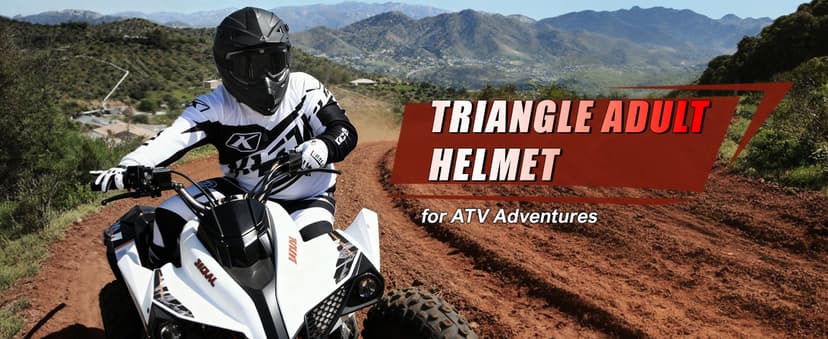 TRIANGLE Adult Dirt Bike Helmet Full Face Motorcycle Helmets with Adjustable Goggles & Gloves - DOT/FMVSS-218 Certified Motocross Helmet for Off-Road ATV BMX UTV