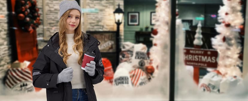 REACH STAR Winter Gloves for Women Touch Screen Thermal Lining Warm Gloves Cold Weather Christmas Gifts