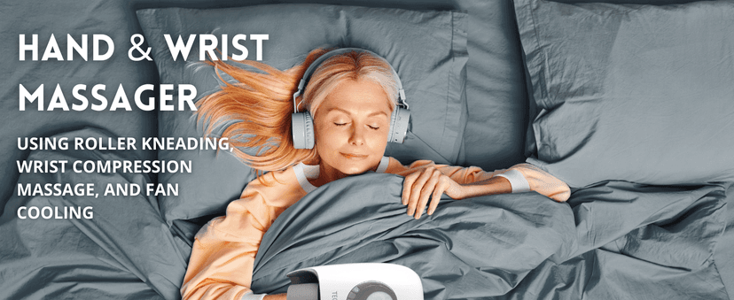 Hand Massager with Heat and Compression for Arthritis and Carpal Tunnel, Finger Numbness, Circulation, Pain Relief, from Wrist to Palm and Finger with Kneading Rollers, Fan Cooling Gifts for Women Men