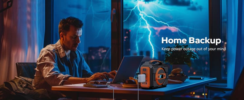 Solar Powered Generator 300W Rated, Portable Solar Generator Power Station with Solar Panels 40W Included, 220Wh Sola Power Bank with AC Outlet 110V Pure Sine Wave for Home Use Camping Outdoor