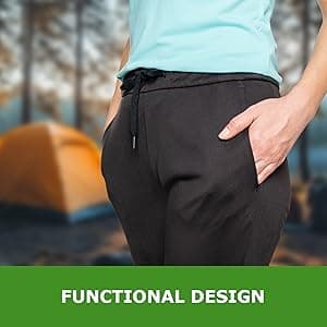 Insect Shield Women's Tech Pants - Casual Knit Pants with Built-in Permethrin Tick, Mosquito, & Biting Insect Protection