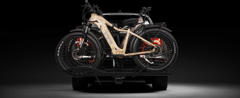 Bike Rack for Car Hitch Mount - Young Electric 2 Ebike Rack Heavy Duty Platform Carrier 200lb Capacity, Smart Tilting & One Hand Folding Bicycle Racks for SUV, Minivan, RV, Fits 5-Inch Fat Tires