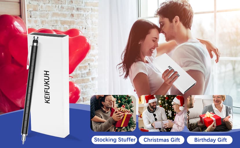 Fun Men Gifts Fidget Gel Pens - Unique Birthday Gift for Mens, Novelty Christmas Stocking Stuffers Easter Anniversary Valentines Day White Elephant Present Ideas Gadget, Cool Secret Santa Gift for Him