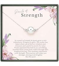 HOPE LOVE SHINE New Beginnings Rainbow Moonstone Sterling Silver Necklace for Women