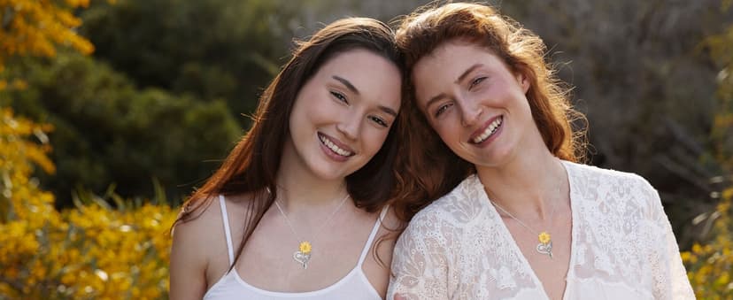 Anniversary for Gifts Women Wife, 18k Gold Plated Sunflower Necklaces for Women, Anniversary Her Gifts Birthday Gift for Wife You Are My Sunshine Woman's Jewelry Girlfriend Grandma Mom Daughter