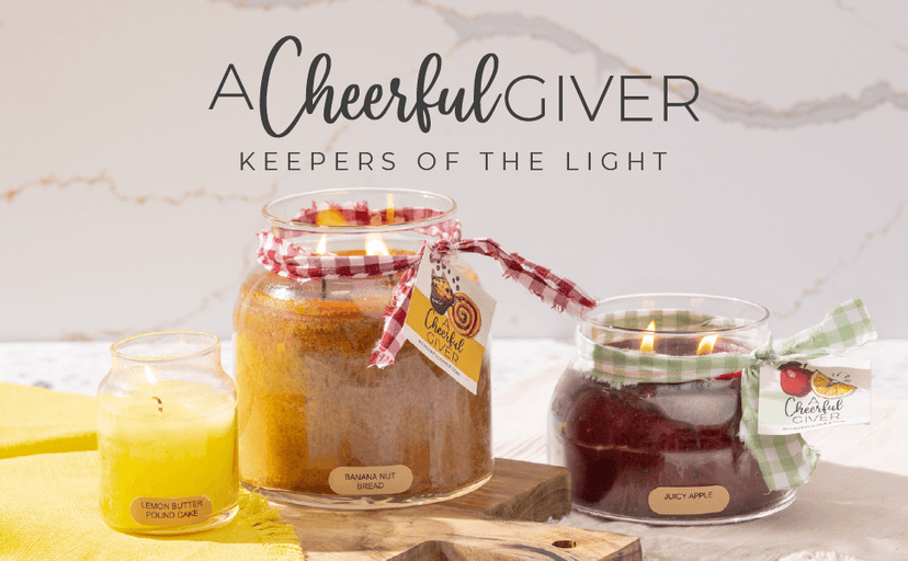 A Cheerful Giver — Orange Cinnamon Clove - 34oz Papa Scented Candle Jar with Lid - Keepers of the Light - 155 Hours of Burn Time, Gift for Women, Orange B005S4LKNO