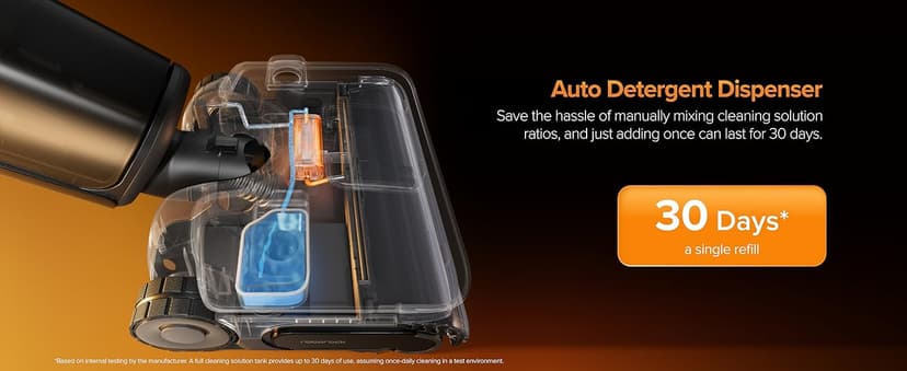 roborock F25 Ultra Steam Wet Dry Vacuum Cleaner, 356°F Steam Mop & 187°F Hot Water Cordless Vacuum Mop All in One, Floor Washer with Blue Light, 194°F Self-Cleaning, 180° Lay-Flat, AI Assitant Wheels