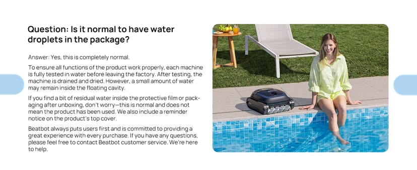 (2025 Upgrade) Beatbot AquaSense 2 Cordless Robotic Pool Vacuum Cleaner, Smart Surface Parking, Double-Pass Waterline Scrubbing, Cleans Floor, Walls and Waterline, Light Blue