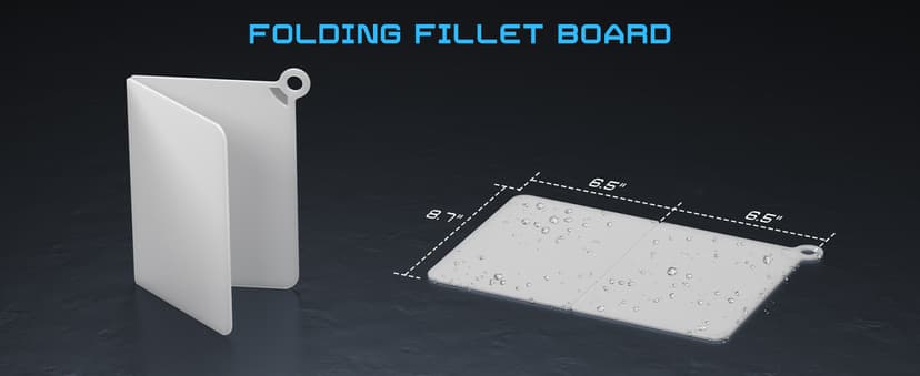 Fillet Knife Kit Combo, Fishing Knives and Honing Rod, Ultra-Sharp G4116 German Stainless Steel, Non-Slip Handle, Durable Storage Bag, Fishing Gifts for Men