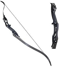 TOPARCHERY Archery 56" Takedown Hunting Recurve Bow Metal Riser Right Hand Longbow