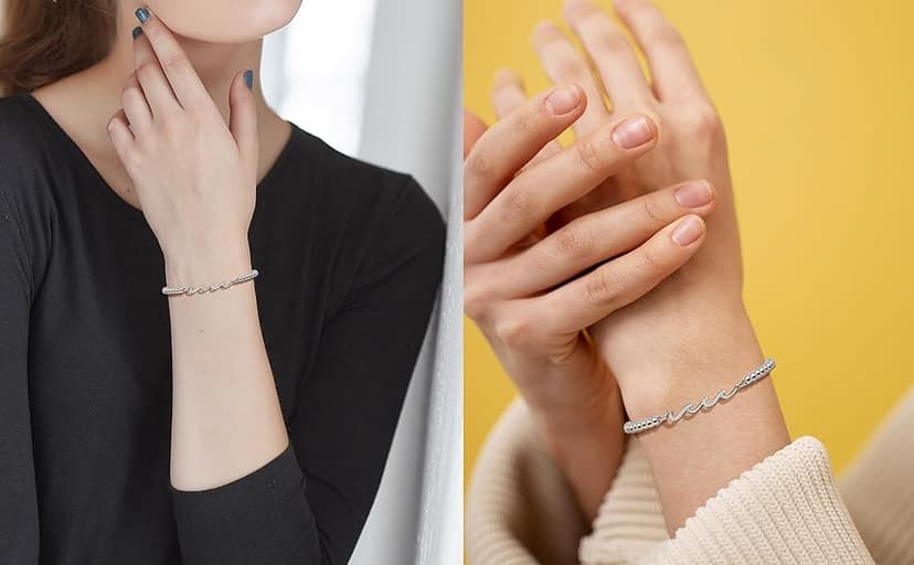 QWNHONEY Waves of Life Bracelet Inspirational Birthday Gifts for Bestie Sister 16th 18th 21st 30th 40th 50th 60th Birthday Gifts for Women