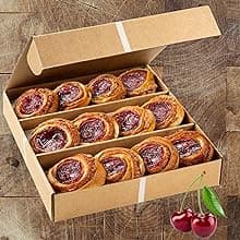 Fruit Danish Pastries | Christmas Holiday Corporate Food Gifts in Gift box |12 Individually Wrapped ASSORTED Fruit Filled Cinnamon Buns | Halloween, Thanksgiving-Stern’s Bakery