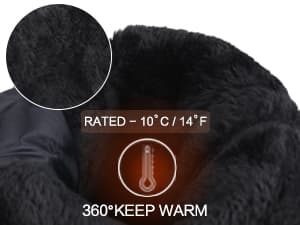 CIOR Women's Waterproof Winter Snow Boots Warm Faux Fur Lined Anti-Slip Cold Weather Boots