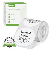 Nelko Label Maker Machine with Tape, PM220 Bluetooth Label Printer, 2 Inch Portable Thermal Printer for Small Business, Address, Logo, Clothing, Sticker Printer for iOS, Android & PC, White