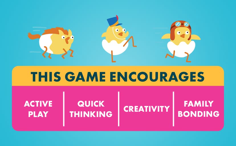 Exploding Kittens Hurry Up Chicken Butt 2-6 Players - Ages 4+ - 2 Minutes to Play - Hot Potato Style Card Game - Fun Card Game, Family Game Night, Creative Kids Game