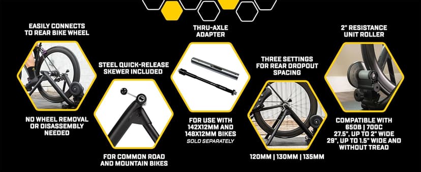 Saris Mag and Mag Plus Indoor Bike Trainer, Magnetic Resistance, Compatible with Zwift App