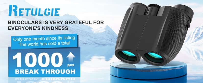 Binoculars 12x25 for Adults and Kids Compact Binocular Waterproof Binocular Wide Field of View for Bird Watching,Hiking,Hunting,Concert