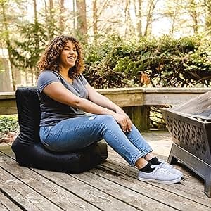 Big Joe Video Lounger Bean Bag Chair, Tangerine Smartmax, 2 feet