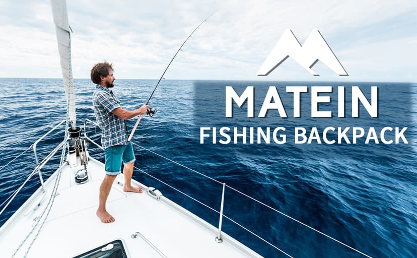 Water Resistant Fishing Bag Fits 4 3600 Trays, Large Wide Open Tackle Box Backpack, Gifts for Fishermen MATEIN Fishing Backpack, Tackle Storage Bag with Rod Holders & Cooler B09PTHT4H5
