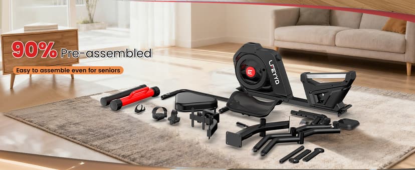 Recumbent Exercise Bike, Stationary Recumbent Exercise Bike for Home with Arm Exerciser, 16-Level Magnetic Resistance, Bluetooth App, LCD Monitor, Heart Rate, Heavy-Duty Frame