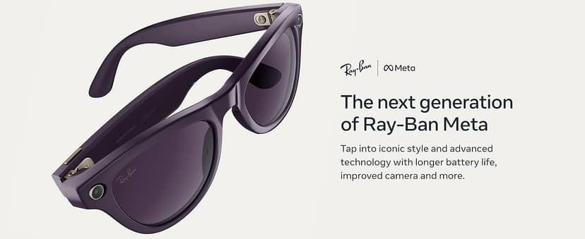 Ray-Ban Meta (Gen 2), Wayfarer, Matte Black | Smart AI Glasses for Men, Women — 2x Battery Life — 3K Ultra HD Resolution — 12 MP Ultra-Wide Camera, Audio, Video — Transitions® Grey Lenses