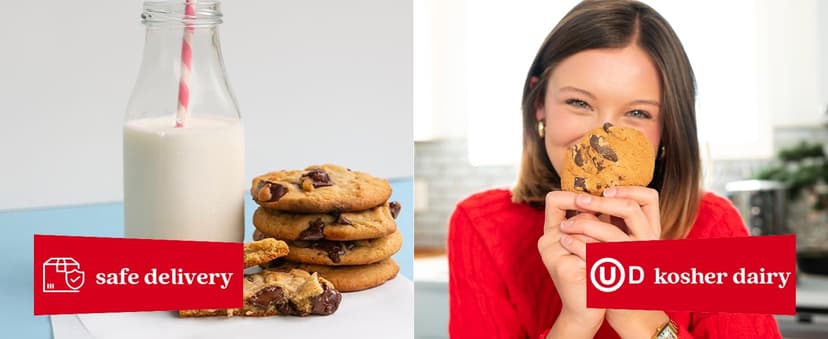 David's Cookies 2lbs Chocolate Chunks Fresh Baked Cookies - Handmade and Gourmet Cookies - Delectable and Made with Premium Ingredients - Cookie Gift Basket - Great Gift For All Occasions