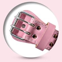 Jaffick Weight Lifting Belt For Ladies Leather Gym Belts Lower Waist Back Support For Women Men Fitness Squat Deadlift Heavy Duty Cross Training Gym Powerlifting Workout