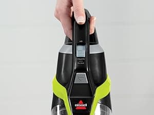 Bissell PowerGlide Slim Corded Vacuum, Powerful Pet Hair Pickup on Carpet & Hard Floors, Lightweight Swivel Steering, 3-in-1 Capabilities with Dusting & Crevice Tool, XL Tank, 3070, Black & Green