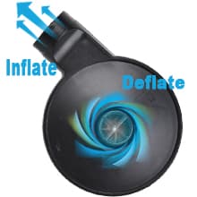 Electric Air Pump,Portable Quick-Fill Air Pump, Air Mattress Pump with 3 Nozzles for Inflatable Boat, Air Mattress Beds,Swimming Ring.Compatible with Home and car Adapter by Inscool (110V AC/12V DC)