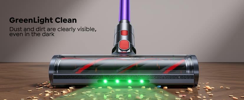 SMOTURE Cordless Vacuum Cleaner, 600W 50KPA 65Mins Vacuum Cleaners for Home, Cordless Stick Vacuum with LED Touch Screen, Anti-Tangle Wireless Vacuum, Handheld Vacuum for Pet Hair/Carpet/Floor