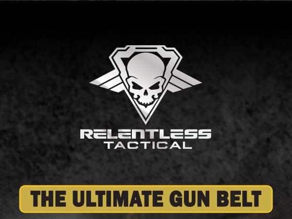 Relentless Tactical The Ultimate Leather Gun Belt | Made in USA | Concealed Carry EDC Belt for Men