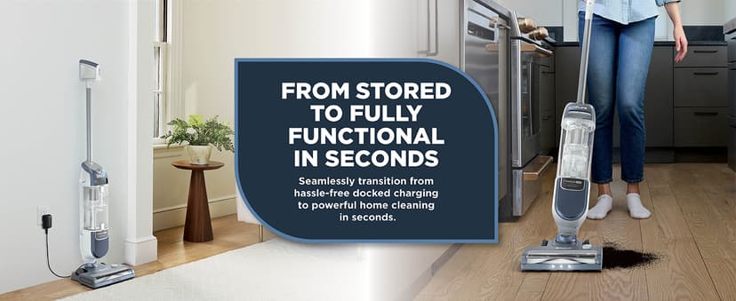 Shark Freestyle Max Cordless Upright Vacuum, Multi-Surface Cleaning, Lightweight, Easy Maintenance, with Large Dust Cup and 2-Speed Brushroll, LED Headlights, Nordic Blue, SV2002