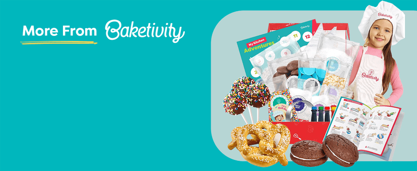 Bake 10–12 Treats with Decorating Supplies, Activity Book, and Simple Recipe Gift Idea for Boys and Girls Ages 4-12 Baketivity DIY Cake Pop Kids Baking Kit with Pre-Measured Ingredients B01L5XL49G