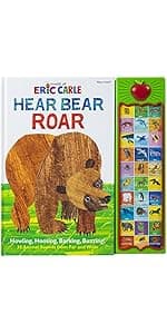 World of Eric Carle, Around the Farm 30-Button Animal Sound Book - Great for First Words - PI Kids 1450805752