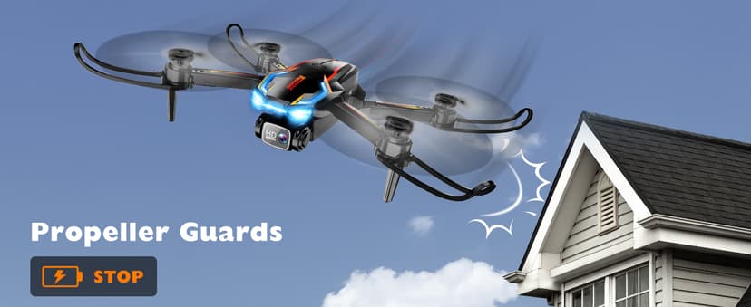 Drone with Camera for Adults, 2K HD FPV Drones with Upgrade Altitude Hold, One-Key Take Off/Landing, Speed Adjustment, Headless Mode, 2 Batteries, Toys Gifts for Teen Boys Girls, Beginner