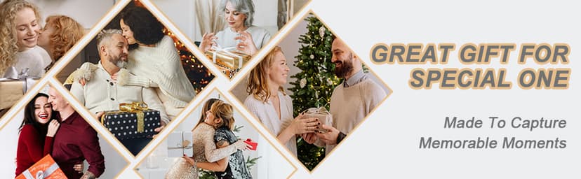 5 Year Anniversary Rotating Picture Frame for Her, Wood 5th Wedding Anniversary Photo Frame gifts for Wife Husband Him Couple, Display 2 6x4