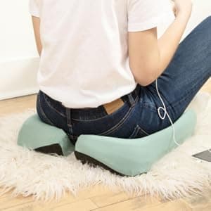 C CUSHION LAB Patented Pressure Relief Seat Cushion for Long Sitting Hours on Office/Home Chair, Car, Wheelchair - Extra-Dense Memory Foam for Hip, Tailbone, Coccyx, Sciatica - Light Grey