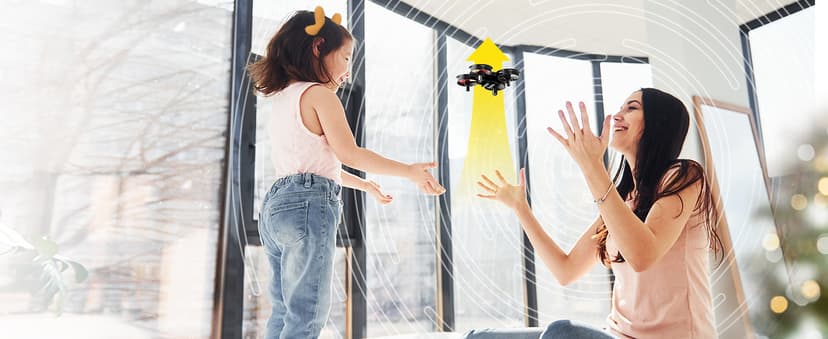 Holy Stone Mini Drone for Kids and Beginners RC Nano Quadcopter Indoor Small Helicopter Plane with Auto Hovering, 3D Flips, Headless Mode and 3 Batteries, Great Gift Toy for Boys and Girls, HS210 Red