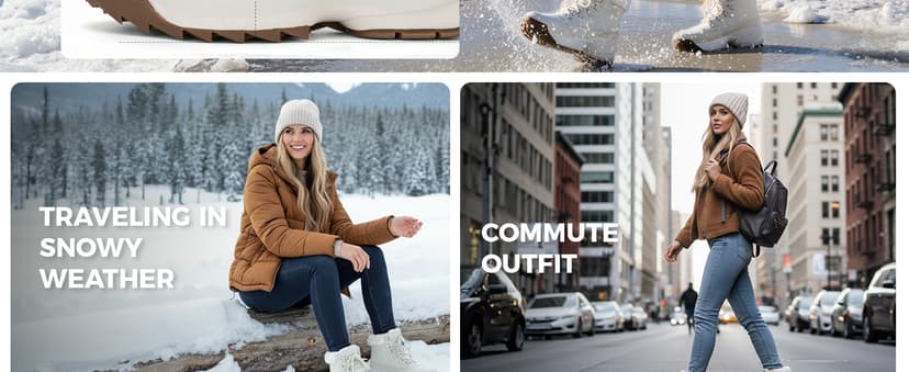 TEYTAP Waterproof Winter Snow Boots for Women丨Insulated-Warm Fur-Lined Booties丨Non-Slip Cushion Outdoor Walking Boots丨Lightweight Comfortable Casual Suede Leather Short Boots