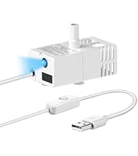 Veken Innovation Award Winner 95oz/2.8L Pet Fountain, Automatic Cat Water Fountain Dog Water Dispenser with Replacement Filters for Cats, Dogs, Multiple Pets (Grey, Plastic)