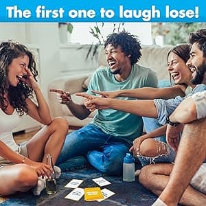 BRAVEBUG You Laugh You Lose Game - Funny Charades Kids Games - Board Games for Kids & Teens - Try Not to Laugh Challenge - Sleepover Party Supplies for Girls, Birthday Game for Family, Kids & Girls