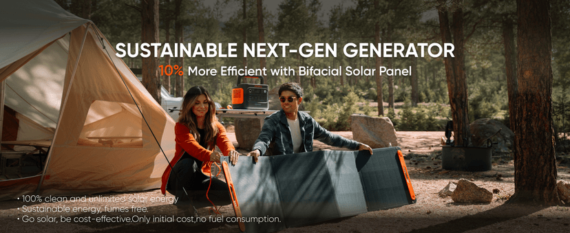 Jackery Solar Generator 1000 v2 with 200W Solar Panel,1070Wh Portable Power Station LiFePO4 Battery,1500W AC/100W USB-C Output, 1Hr Fast Charge for Outdoor,Off-Grid Living,RV,Emergency