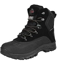 NORTIV 8 Men's Wide Winter Boots Grip on Snow Ice Insulated Waterproof Lightweight Comfortable Hiking Outdoor Boots