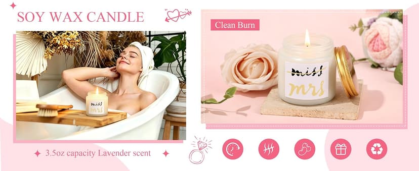 Bachelorette Gifts for Bride Engagement Wedding Presents Set for Women Her Mrs Wifey Bridal Shower Gifts for Bride To Be, Bride Gifts for Bachelorette Party B0FCMD3RCG