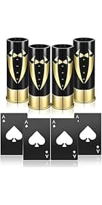 Card Bottle Opener, Yoption 10 Pcs Stainless Steel Credit Card Size Beer Bottle Can Cap Opener for Wallet Pocket Wedding Party Groomsmen Birthday Gifts