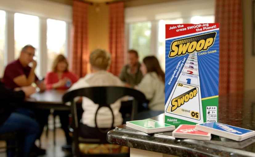 SWOOP Card Game | Fun for The Entire Family | Easy to Learn | Easy to Play | Great Social for Game Nights | Kids, Teens, Adults, and Seniors | Ages 7+ | 3 to 8 Players