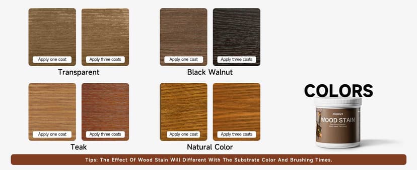 Wood Stain, 16 Oz Water Based Wood Stain and Sealer in One - No Priming, No Top Coat Required, Fast Drying|Low Odor|Non-Toxic, Perfect for Indoor and Outdoor Furniture (Teak with Tools)