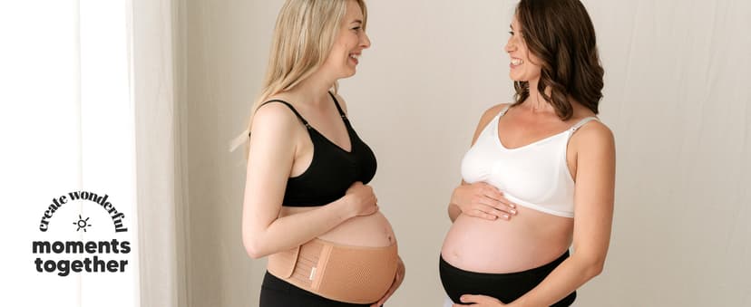 Soft, Breathable, Maternity Belly Support Band, Easy Adjustable Maternity Belt for Back, Pelvic Support, Comfortable KeaBabies Pregnancy Belly Bands for Pregnant Women,1pk (Classic Ivory, M/L) B07Z4W4KZB