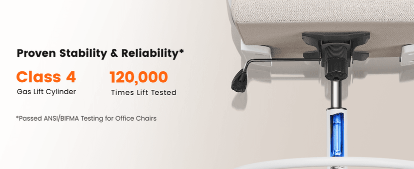 ErGear Drafting Chair,Tall Office Chair with Flip-Up Armrests, High Desk Chair Adjustable Height and Adjustable Footrest Ring, Ergonomic Standing Desk Chair with Lumbar Support, Khaki