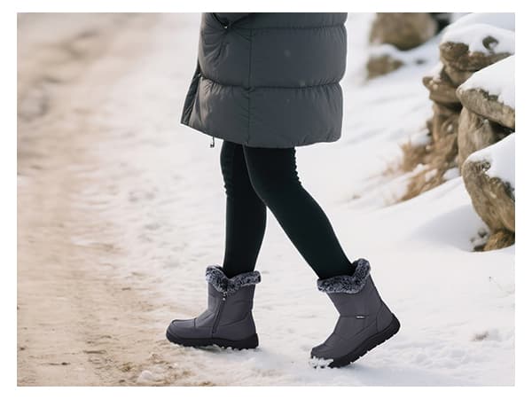 SHIBEVER Women's Snow Boots Winter: Waterproof Fur Lined Anti-Slip Ankle Booties Outdoor Comfortable Warm Women Snow Boot